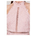 Bardot Sleeveless Halter Neck Embroidred Gemma Dress Blush