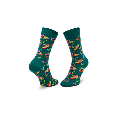 Happy Socks Vysoké dámske ponožky RFI01-7500 Zelená