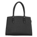 Čierna elegantná pruhovaná kabelka na rameno „Maddie“
