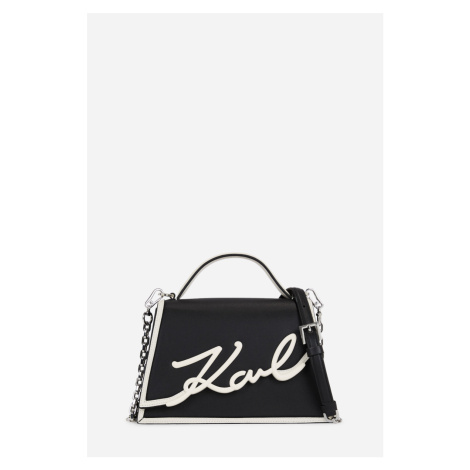 Kabelka Karl Lagerfeld K/Signature 2.0 Sp Sm Cb Black/White