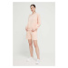 Šortky Emporio Armani Underwear dámske, ružová farba, s potlačou, vysoký pás