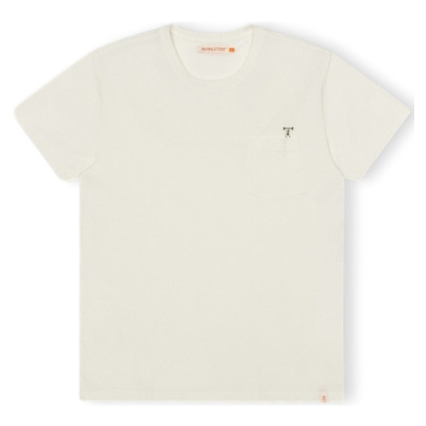 Revolution  T-Shirt Regular 1341 WEI - Off-White  Tričká a polokošele Biela