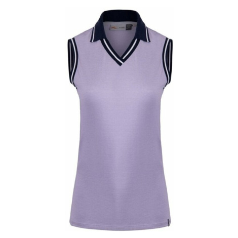 Kjus Womens Bailey V Neck S/L Wisteria Polo košeľa