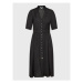 Morgan Košeľové šaty 222-RANISA Čierna Regular Fit