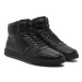 Calvin Klein Sneakersy High Top Lace Up Logo HM0HM01492 Čierna