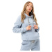 Sivá dámska mikina Justhype Drawstring Hoodie NXWH-020