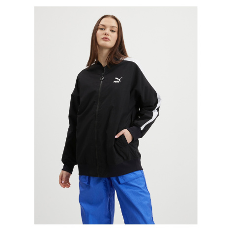 Black Womens Oversize Bomber Puma Classics - Women