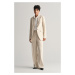 SAKO GANT REG STRETCH LINEN BLAZER SOFT OAT