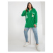 Green plus size hoodie