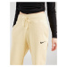 Nike Sportswear Nohavice 'Phoenix Fleece'  pastelovo žltá / čierna