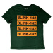Blink 182 tričko Logo Repeat Zelená