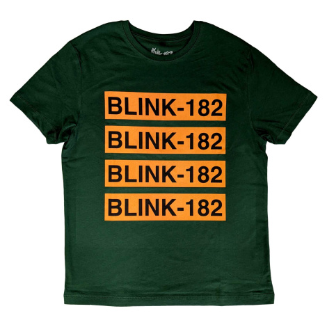 Blink 182 tričko Logo Repeat Zelená