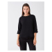 LC Waikiki Women's Crew Neck Plain Blouse