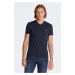 TRIČKO GANT SLIM SHIELD V-NECK T-SHIRT modrá