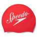 Plavecká čiapočka speedo slogan print cap červená