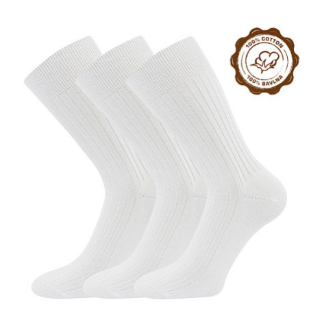 Lonka Zebran Pánske bavlnené ponožky - 3 páry BM000003918600101118 biela
