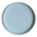 Mushie Classic silikónový tanier s prísavkou - Powder Blue