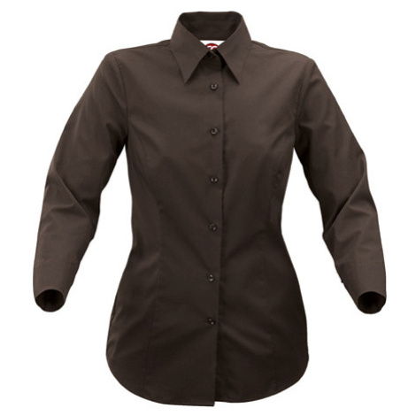 Cg Workwear Ferrara Dámska košeľa s 3/4 rukávom 00640-15 Chocolate