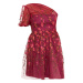 Chi Chi London Šaty  zmiešané farby / červená