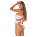 Sexy Koucla Monokini one-shoulder with Mesh Insert blackbeige