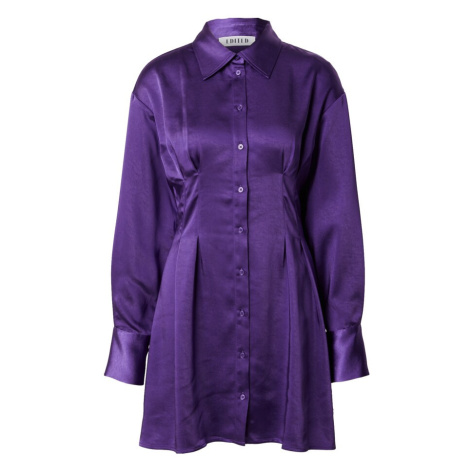 EDITED Košeľové šaty 'Charleen'  fialová