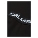 Šaty Karl Lagerfeld Jeans Klj Fitted Lslv Tee Dress Black