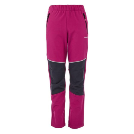 Lewro BENET Dievčenské softshellové nohavice, ružová, veľkosť
