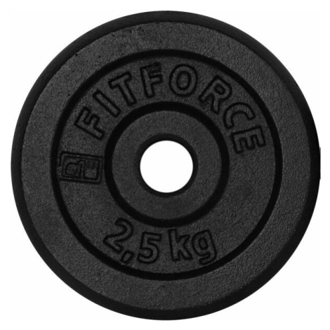 Fitforce NAKLADACÍ KOTÚČ 2,5KG ČIERNY Nakladací kotúč, čierna, veľkosť