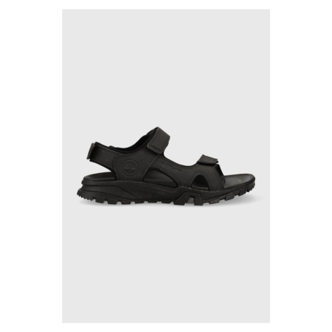 Kožené sandále Timberland Lincoln Peak pánske, čierna farba, TB0A5T5G0151