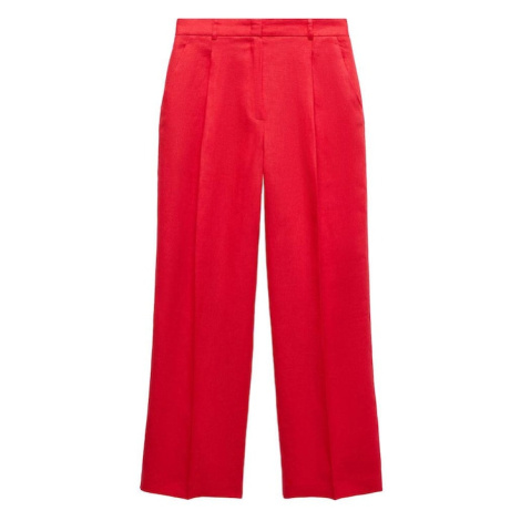 MANGO Plisované nohavice 'Rodas'  jasne červená