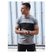 Solid color men's T-shirt, dark gray Dstreet