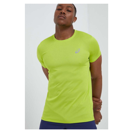 Bežecké tričko Asics Core zelená farba, jednofarebné