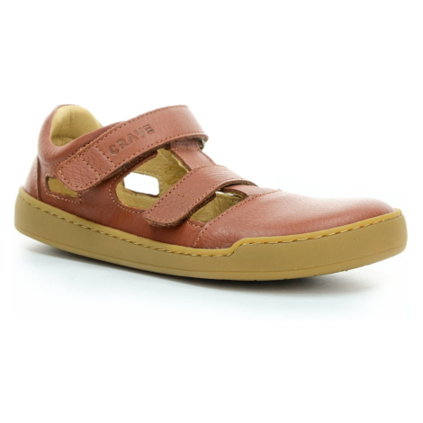 Crave Shellwood Cognac barefoot letní sandály 28 EUR