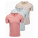 Ombre Set of V-NECK cotton shirts 3-pack