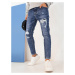 Pánske modré džínsové nohavice Dstreet UX4235
