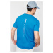 Trendyol Blue Regular/Regular Fit Text Printed Embroidery 100% Cotton Short Sleeve T-Shirt