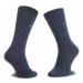 Tommy Hilfiger Súprava 2 párov vysokých pánskych ponožiek 371111 Tmavomodrá