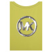 Jednodielne detské plavky Michael Kors žltá farba