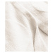 Dlhý vlnený prehoz cez oblečenie typu "alpaka" v smotanovej farbe s kapucňou (908)
