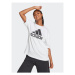 Adidas Tričko Essentials Big Logo Boyfriend T-Shirt HR4930 Biela Loose Fit