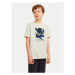 Jack&Jones Junior Tričko Joraruba 12257133 Écru Standard Fit