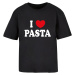 Women's T-shirt Pasta LOVE black