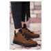 Riccon Tan Black Unisex Sneaker Boots 0012383