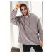 17817 Dewberry Oversize Hoodie Mens Fleece-GREY