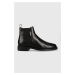 Kožené topánky chelsea Gant Brockwill pánske, čierna farba
