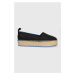 Espadrilky Calvin Klein Jeans FLATFORM ESPADRILLE SOFT NY čierna farba, na platforme, YW0YW00989