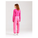 Nike Sportswear Nohavice 'PHOENIX FLEECE'  ružová / biela