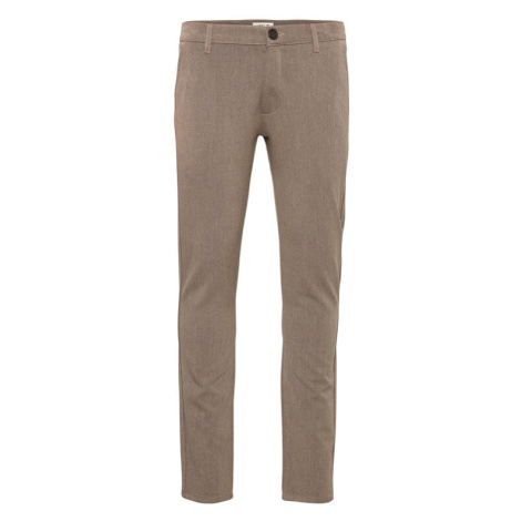 Solid Chino nohavice 21200141 Béžová Slim Fit