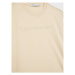 Calvin Klein Jeans Tričko Embroidery Logo IB0IB01563 Béžová Regular Fit