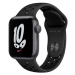 Apple Watch Nike SE 40 mm Vesmírne sivý hliník s antracitovým/čiernym športovým remienkom Nike